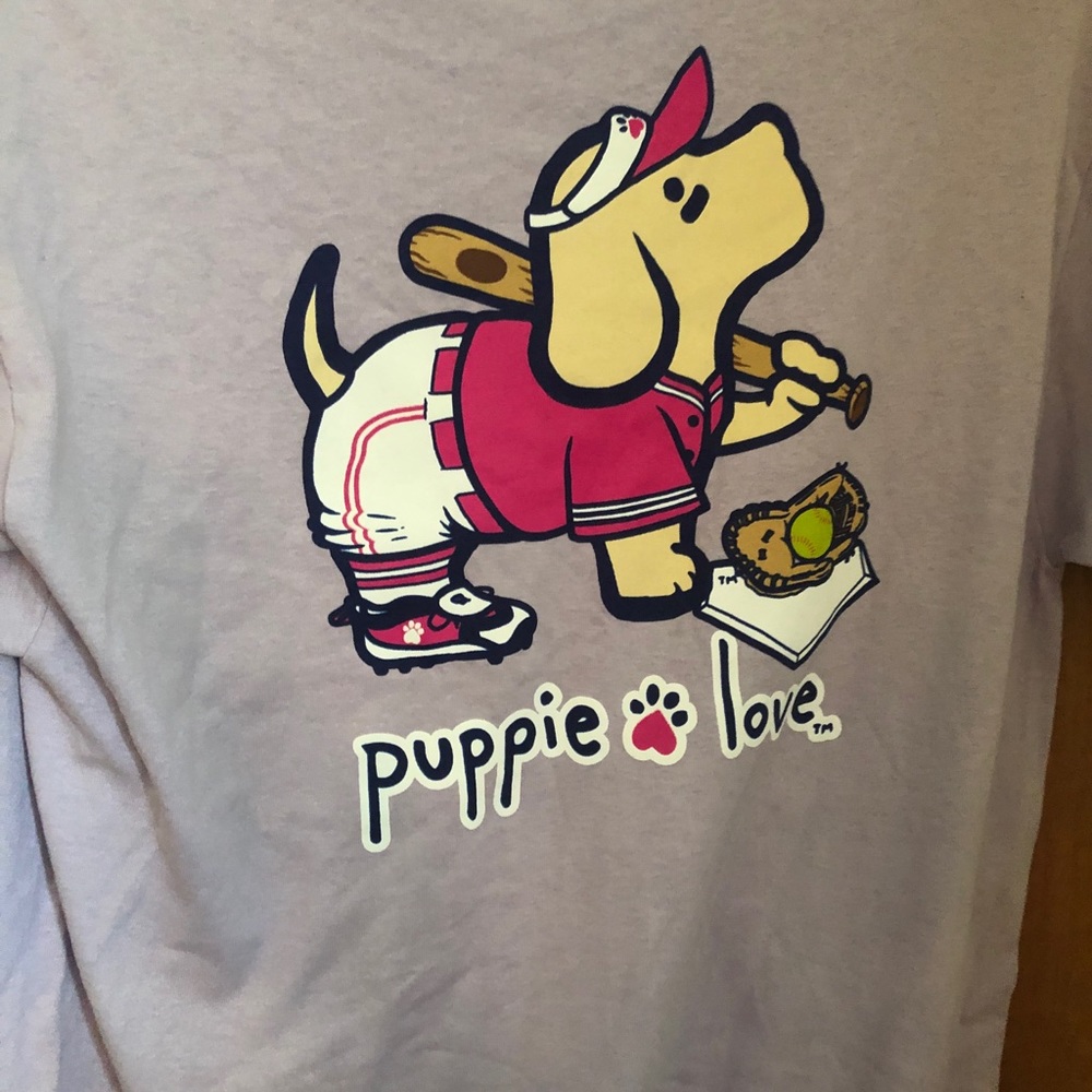 Adult Womens Large Puppie Love Shirt